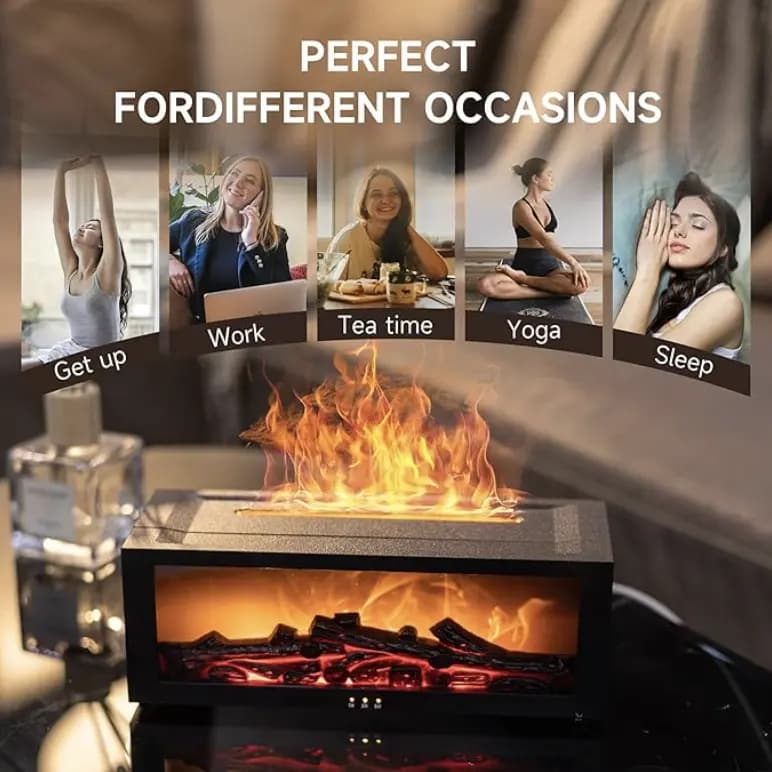 Colorful Humidifier with Fireplace Design India 2026 — The Viral Bedroom Gadget You Need