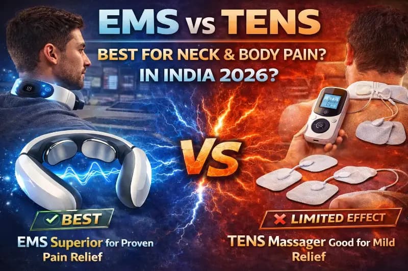 EMS vs TENS Massager India — Which One Actually Relieves Neck and Body Pain in 2026?